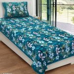 Colourful Unique Cotton Printed Single Bedsheets | Cool Floral