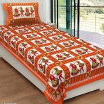 Colourful Unique Cotton Printed Single Bedsheets | Traditional Jaipuri
