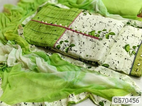 Fantastic Cotton Printed Dress Materials | Designer