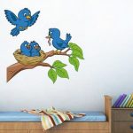 Trendy Designer Vinyl Wall Stickers | Cheerful Birds