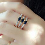 Fashion Jew Stylish Alloy Women's Ring | Black Pearls