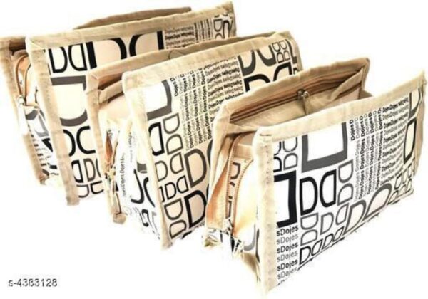 Printed Canvas Multipurpose Organizer Pouch | Pack Of 3