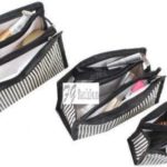 Black Canvas Multipurpose  Organizer Pouch | Pack Of 3