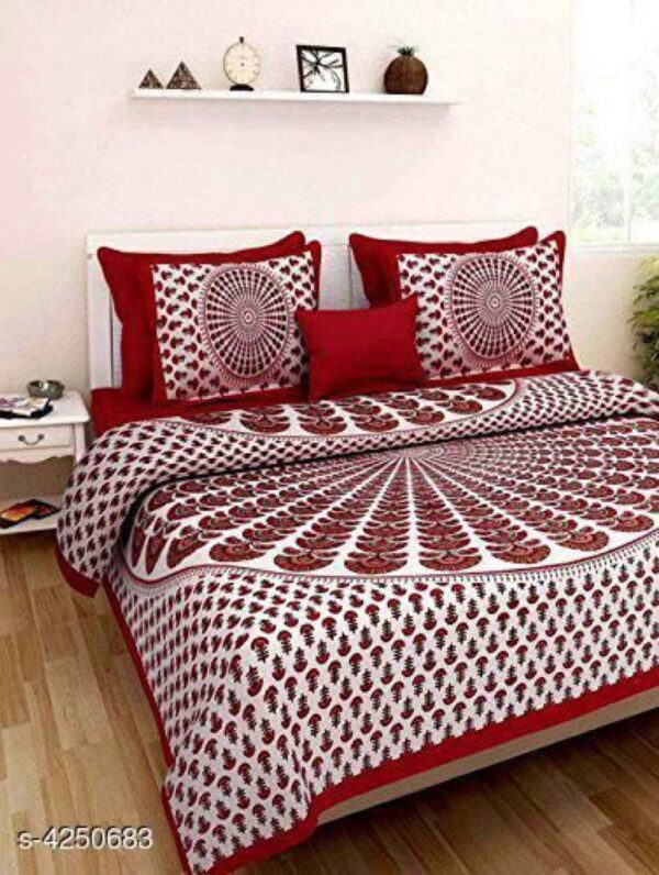 Pure Cotton 94x87 Double Bedsheets | Perfect