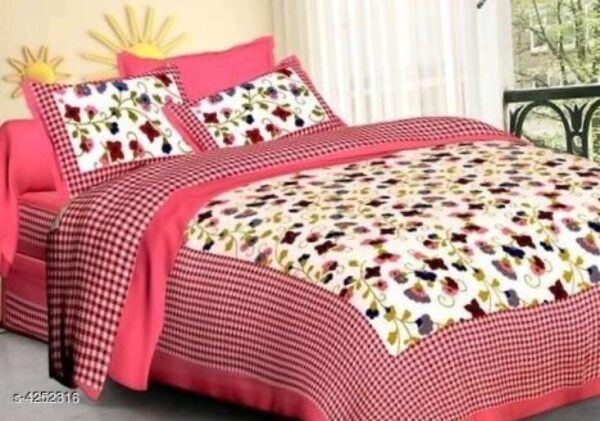 Exotic Cotton 94x87 Double Bedsheets | Amazing