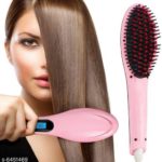 Fast Hot Hair Straightener Comb Brush LCD Screen Flat Iron Styling (HQT 906)