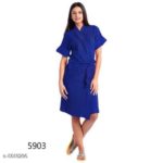 Classic Art Woman Solid Cotton Bathrobes | Adorable