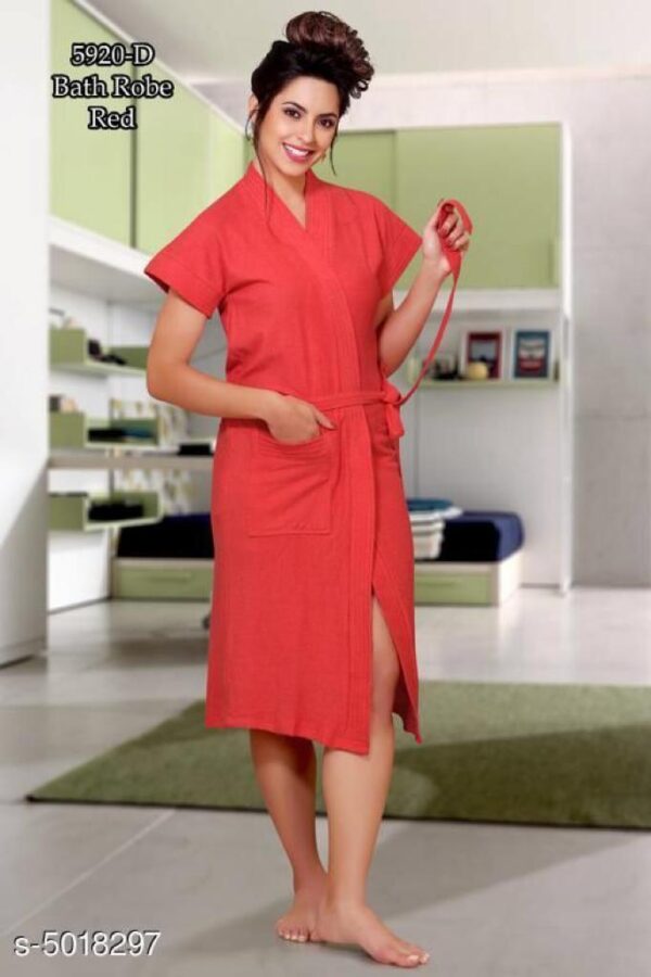 Classic Art Woman Solid Cotton Bathrobes | Alluring