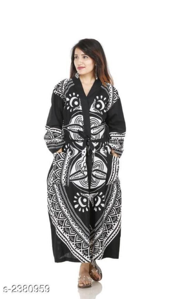 Trendy Women's Cotton Printed Bathrobes | Attractive