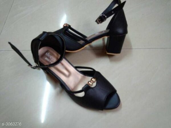 Ethnic Trendy Artificial Leather Women's Heels | Alluring