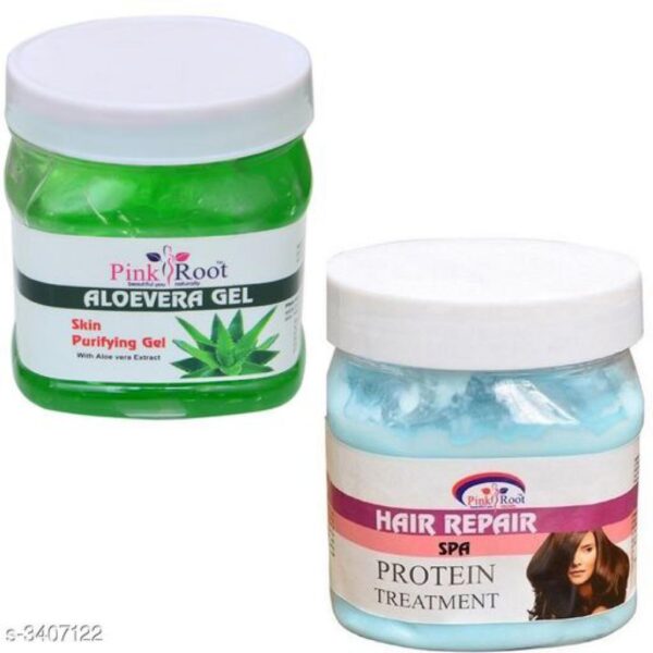 PINK ROOT ALOEVERA GEL WITH HAIR SPA CREAM
