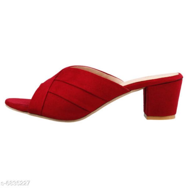 Bella Toes Women Block Heels Sandals | Maroon