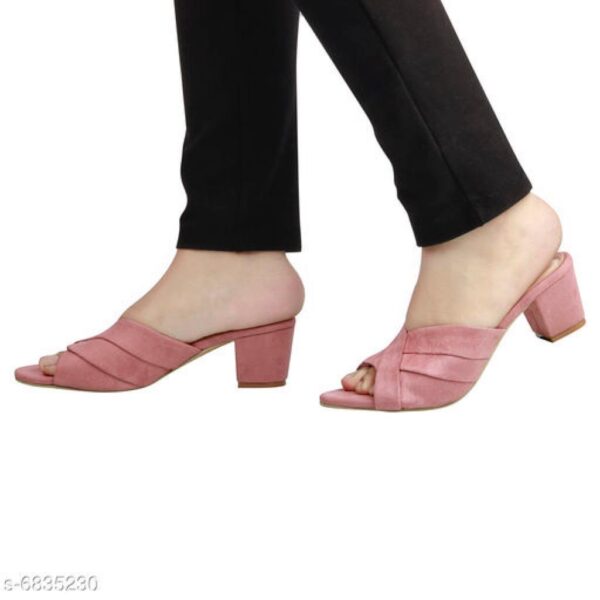 Bella Toes Women Block Heels Sandals | Pink