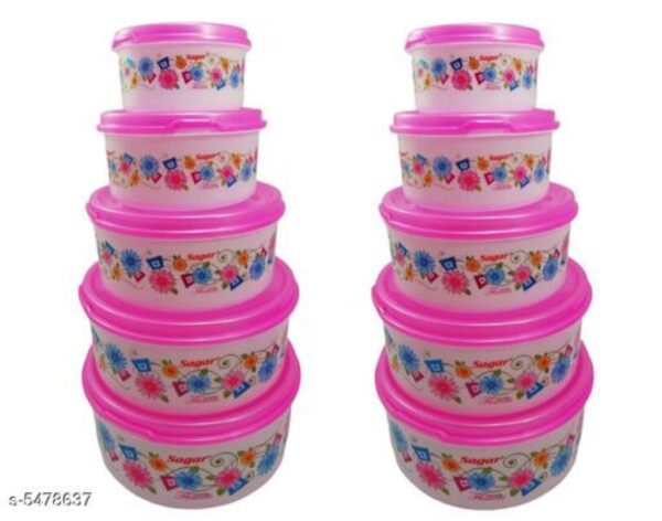 Trendy Stylish Plastic Kitchen Container | Pack Of 10