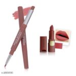 Miss Rose 2 in 1 Lipstick Lipliner+Oval Lipstick Combo | Awesome