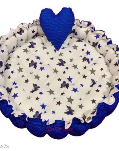 Trendy Cotton Baby Tub Bed |Dark Blue