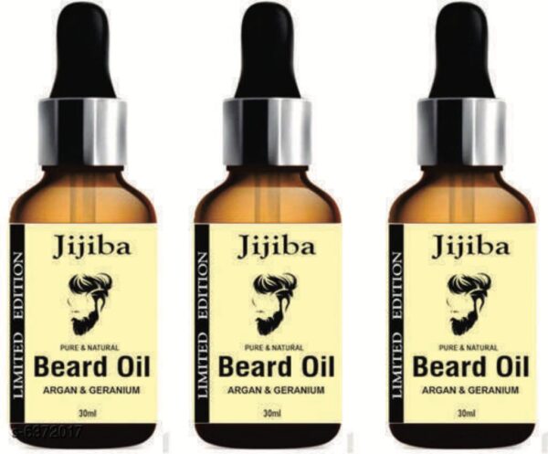 JIJIBA Argan PowerFull Beard Growth Oil | Pack Of 3