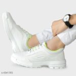 Trendy Synthetic Men's Casual Shoes | White