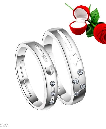 Shimmering Charming Couple Rings | Awesome