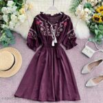 Classic Designer Women Tunic | Purple