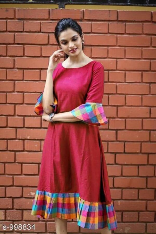 Drishya Fancy Khadi Cotton Dress | Adorable