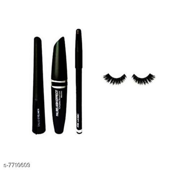 MAC Waterproof Liquid Eyeliner, Mascara ,Eyebrow Pencil and Eyelashes | pack of 4