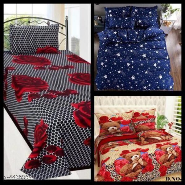 Myra Stylish Printed Double Bedsheets Combo | Awesome