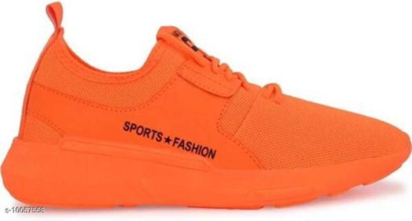 Trendy men's sports running shoes | Orange