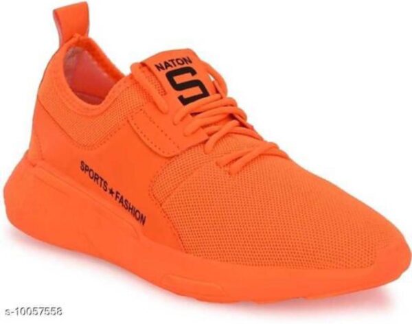 Trendy men's sports running shoes | Orange