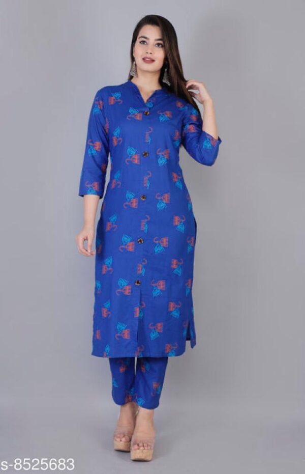Swagg's Cotton Printed Women's Kurta & Pant Set | Awesome