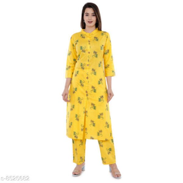 Swagg's Cotton Printed Women's Kurta & Pant Set | Pretty