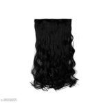 Gadin Fashion Clips Based Curly And Wavy Synthetic Fiber Hair Extension | Awesome
