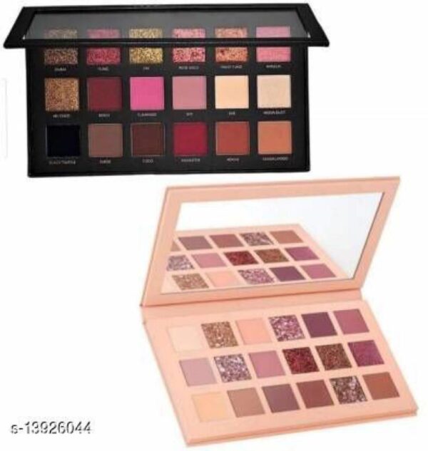 Combo of Nude Eye Shadow Palette and Textured Rose Gold Eyeshadow