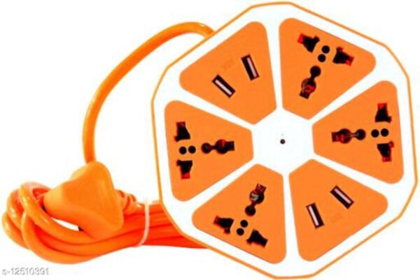 Extension Board Surge Protector with 4 USB 2.0 Amp Charging Points