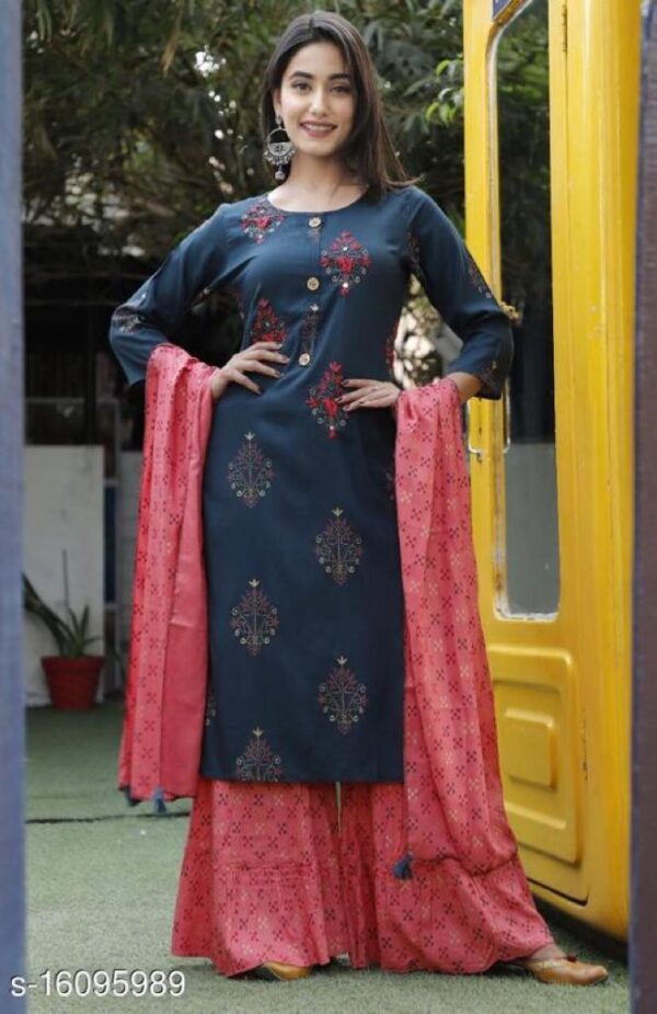Kurti With Sharara And Dupatta | Charming