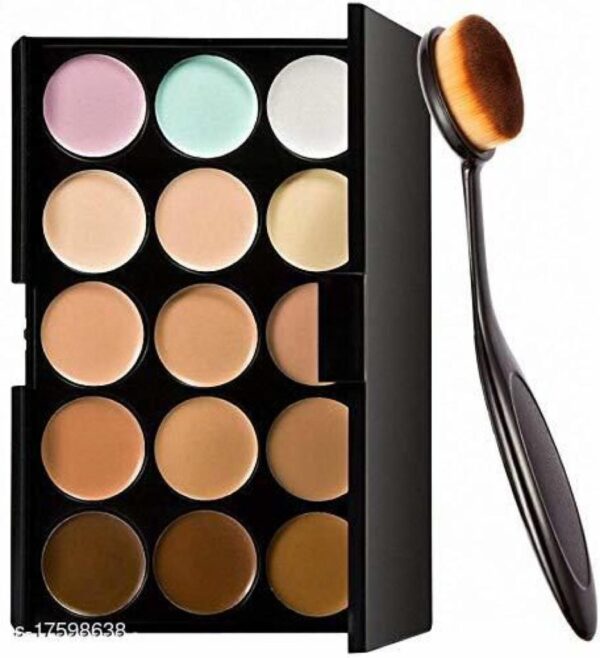 15 Colors Contour Face Creme Makeup Concealer Palette + Make up Brush