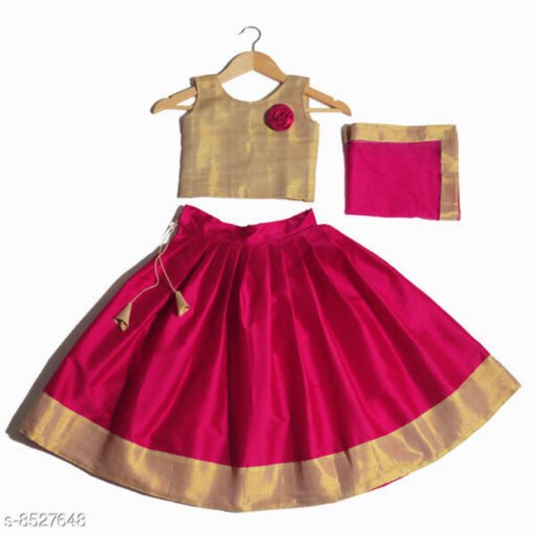 Cute Designer Girls Lehenga Choli Dupatta Set  | Dashing