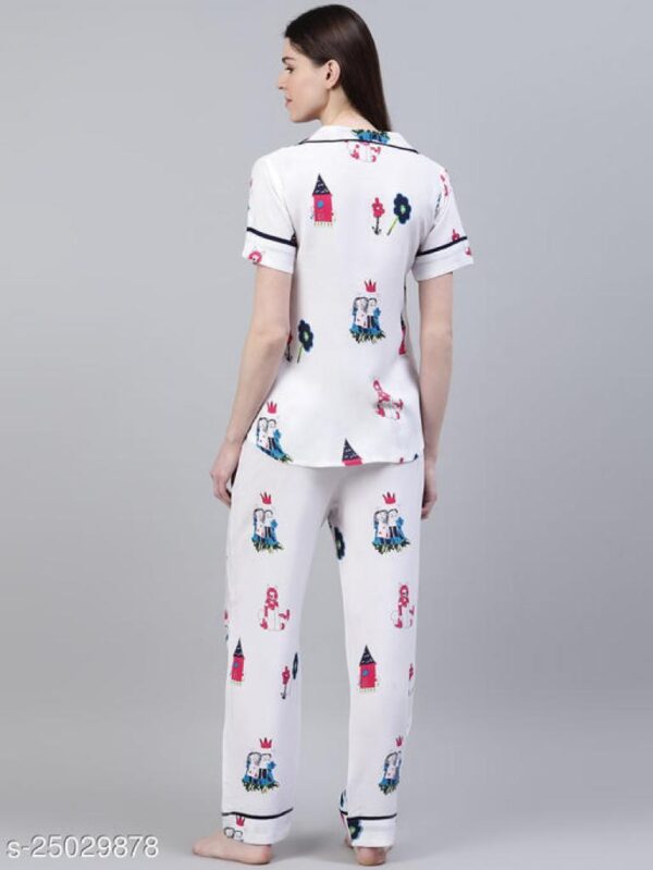 Beautiful Floral Print Cotton Night Suit | Charming