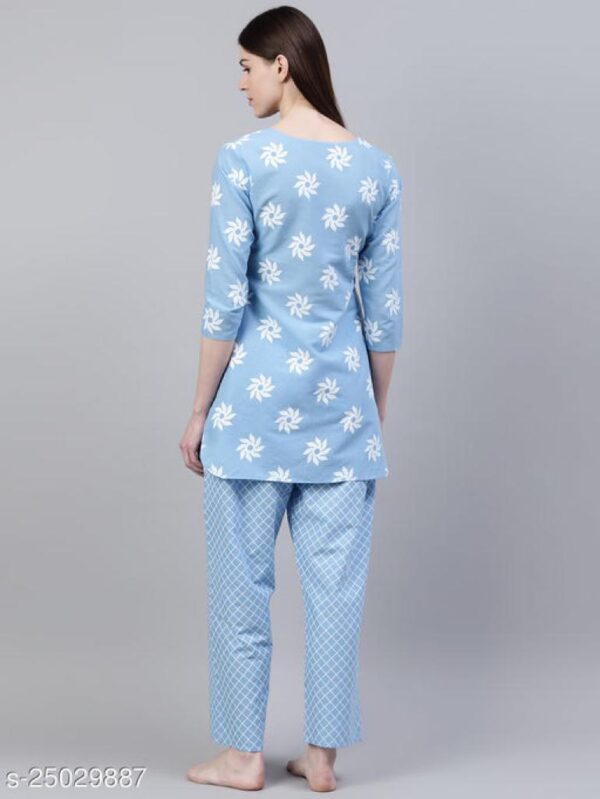 Beautiful Floral Print Cotton Night Suit | Awesome