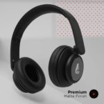 boAt Rockerz 450 On-Ear Headphones with 15 Hours Battery, 40mm Drivers, Padded Ear Cushions, Easy Access Controls and Voice Assistant(Luscious Black)