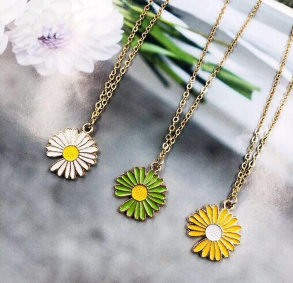 Arzonai Cross-border exclusively for 2021 hot daisy necklace fashion cute flower ladies necklace