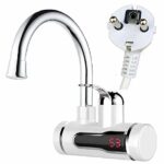 Home Instant Heating Water Tap With Digital Display - Wall Mounted (Power: 3000W, Color: White)