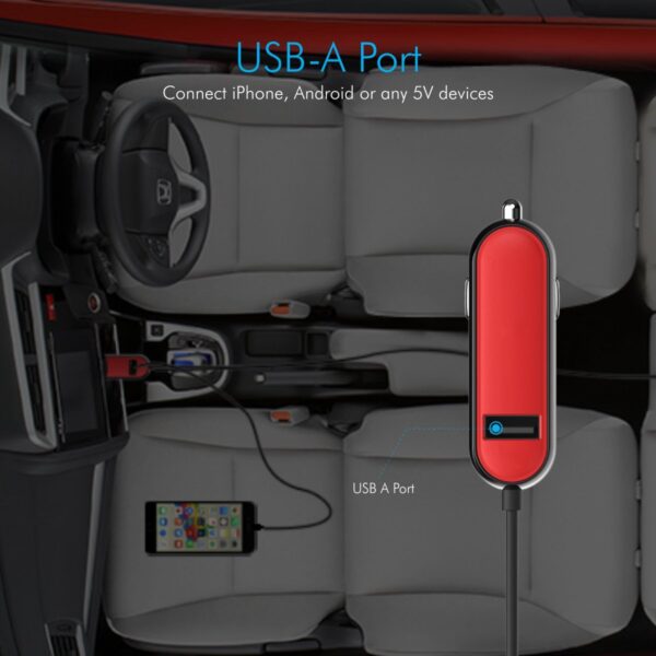 Portronics CarPower 2C POR-856 Car Charger with Type C Cable